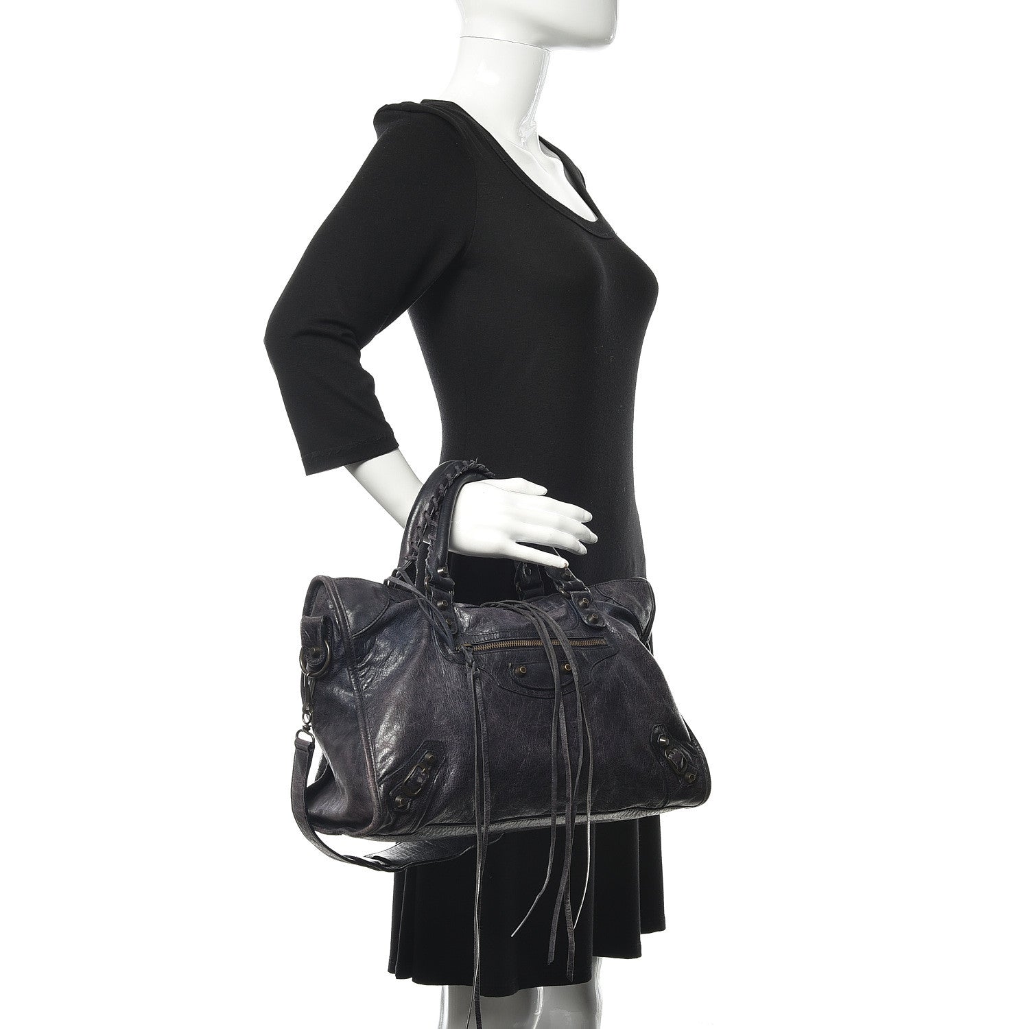Balenciaga Agneau Classic Hardware City Bleu Obscur 2 of 14