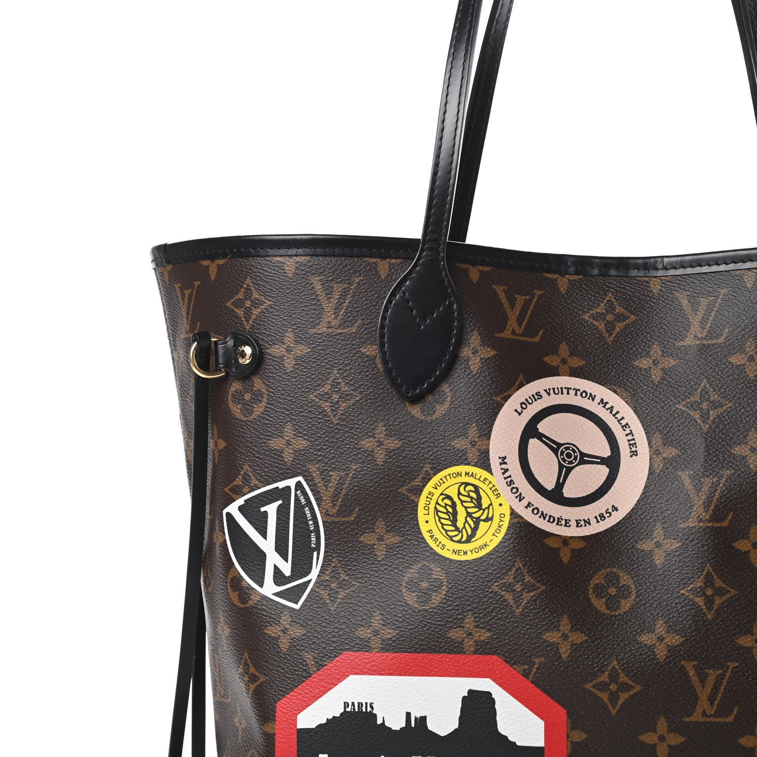 Louis Vuitton Monogram World Tour Neverfull MM 10 of 18