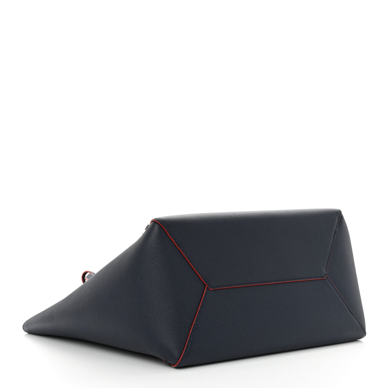 Louis Vuitton Calfskin Braided Lockme Cabas Marine Rouge 4 of 9
