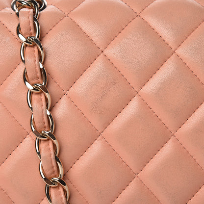 Chanel Lambskin Quilted Jumbo Double Flap Light Orange 31 of 37