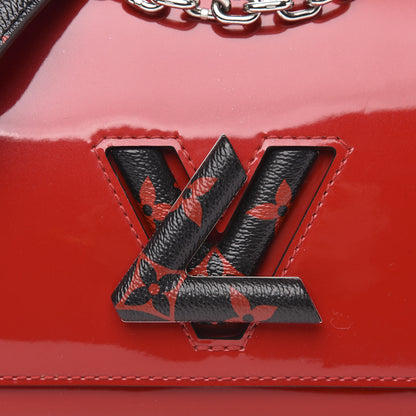 Louis Vuitton Patent Monogram Infrarouge Twist Shoulder Bag PM Coquelicot 7 of 12