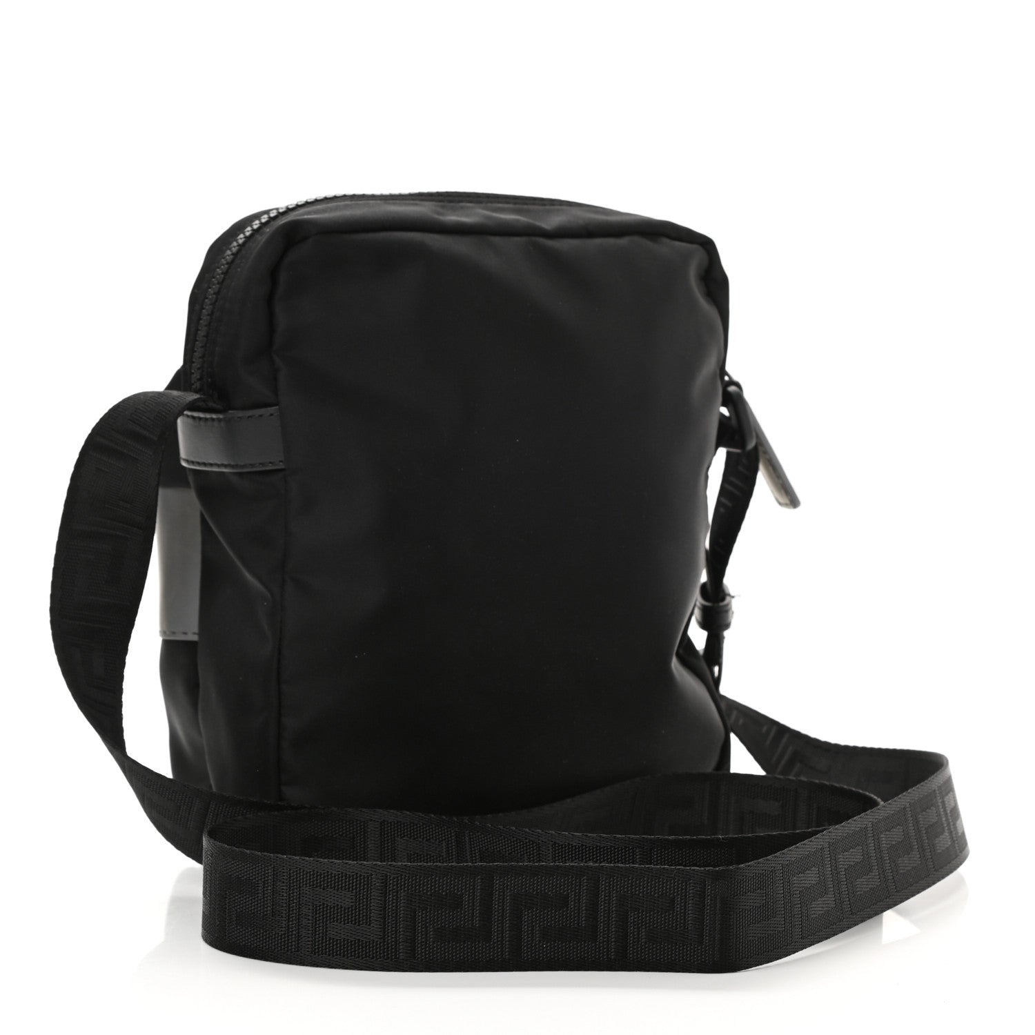 Versace Nylon Logo Crossbody Bag Black 4 of 11