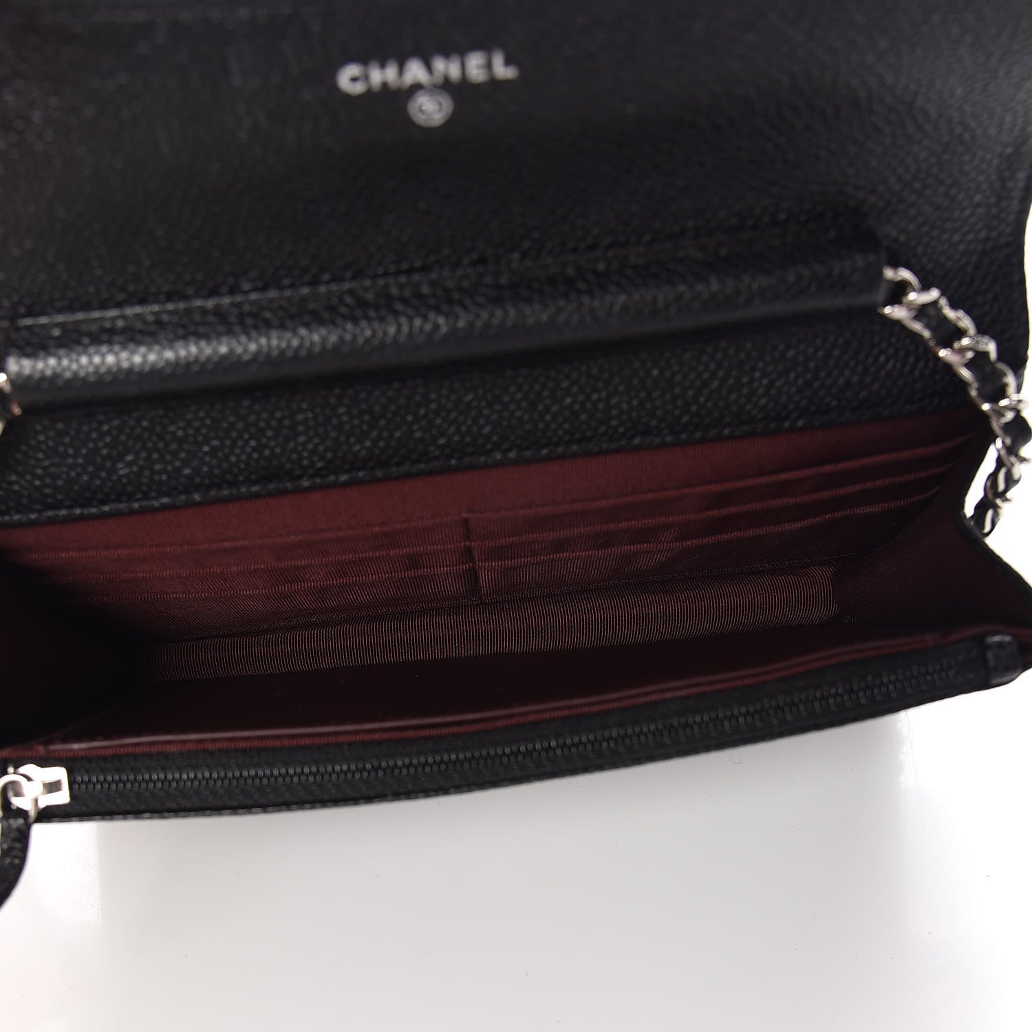 Chanel Caviar Quilted Wallet On Chain WOC Black 7 of 14