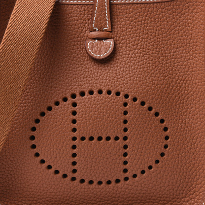 Hermes Taurillon Clemence Evelyne TPM Gold 9 of 10
