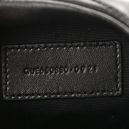 Saint Laurent Lambskin Monogram Loulou Puffer Pouch Clutch Black 8 of 9