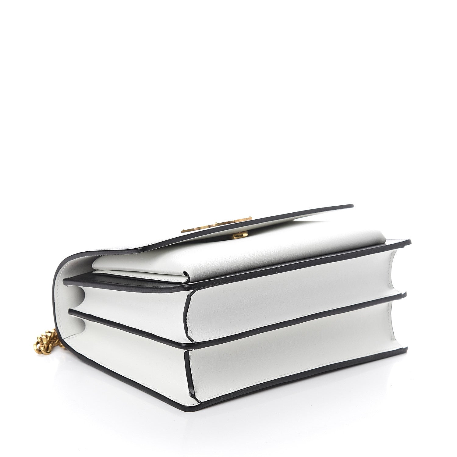 Saint Laurent Calfskin Bi-Color Medium Monogram Sunset Black Pearl White 3 of 8