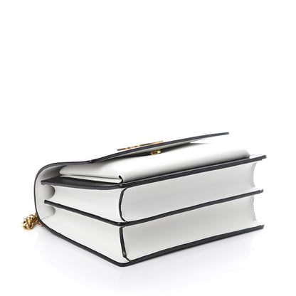 Saint Laurent Calfskin Bi-Color Medium Monogram Sunset Black Pearl White 3 of 8