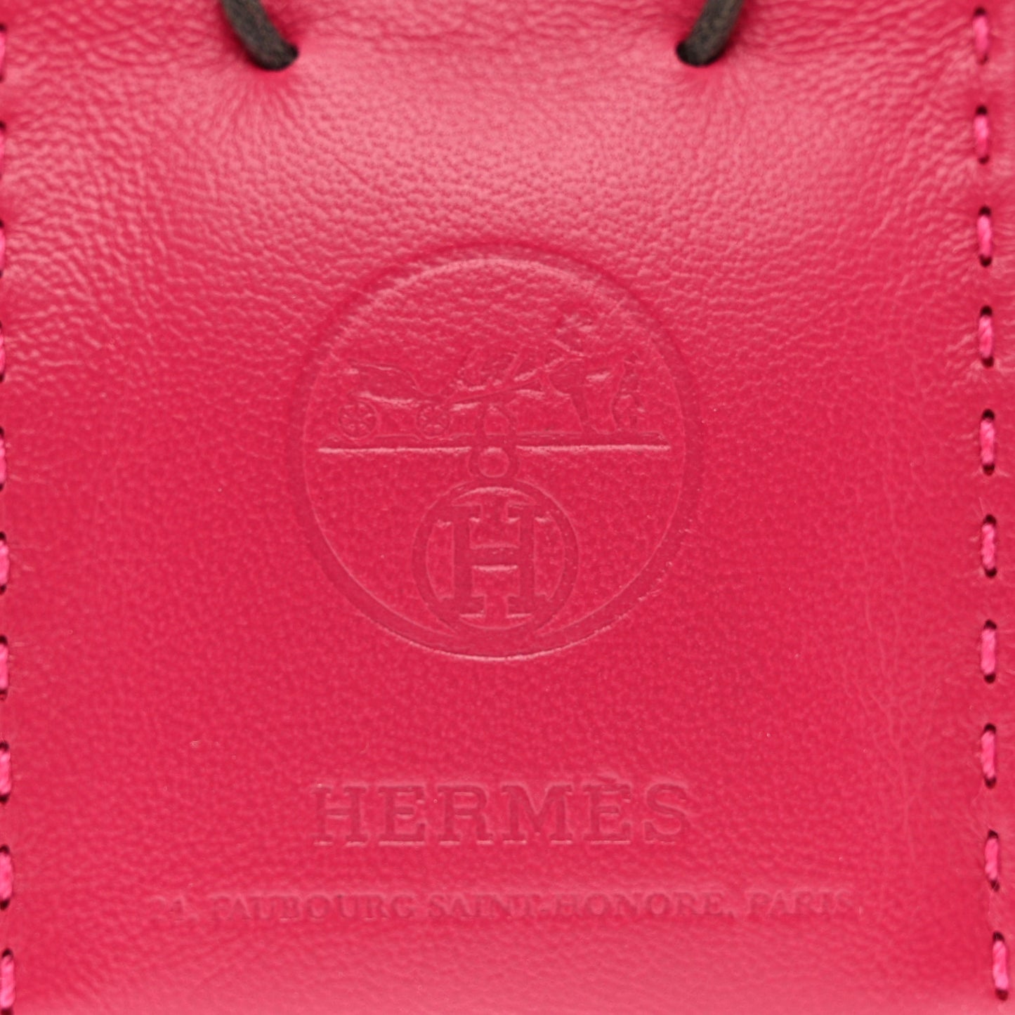 Milo Lambskin Swift Shopping Bag Charm Rose Mexico