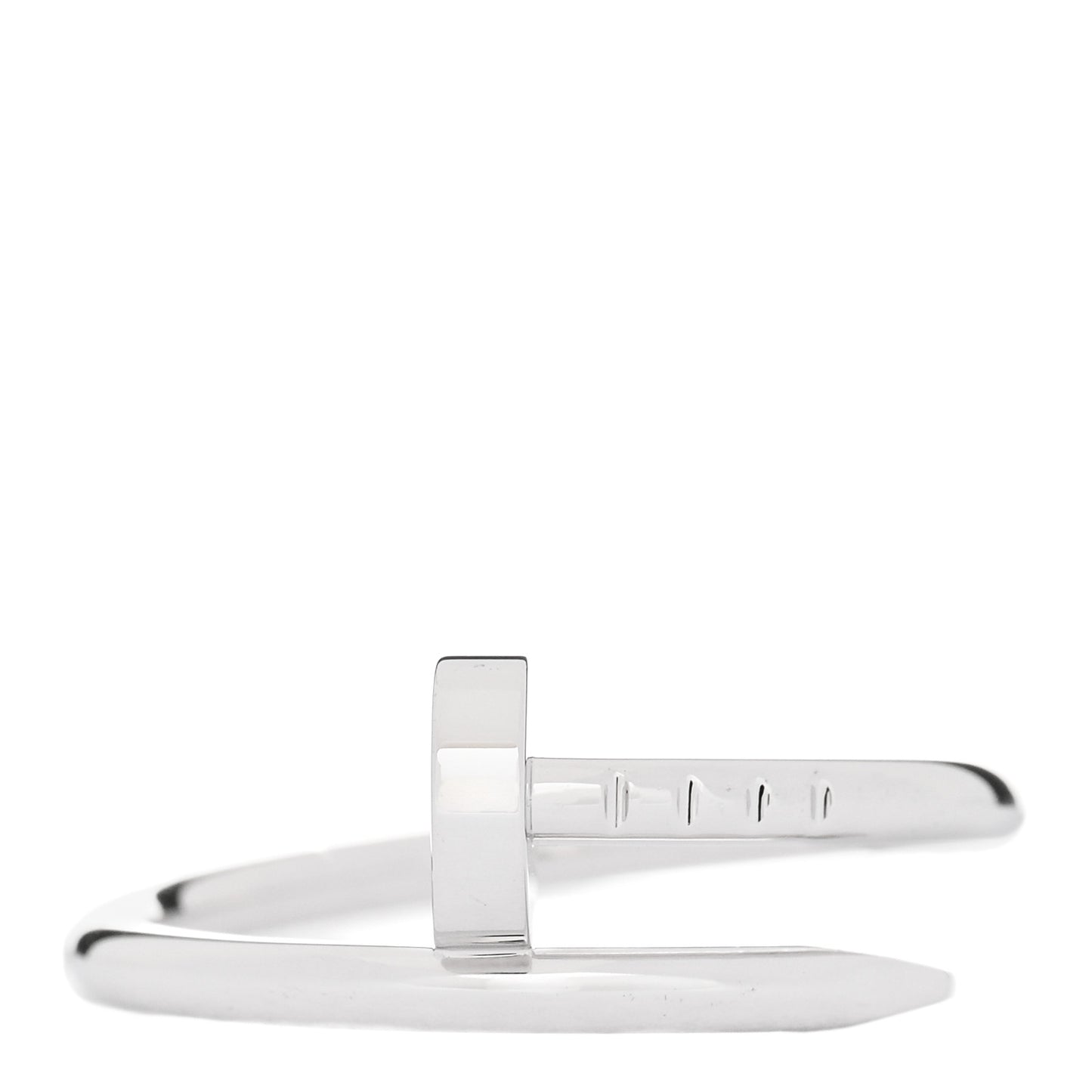 18K White Gold Small Juste Un Clou Ring 50 5.25