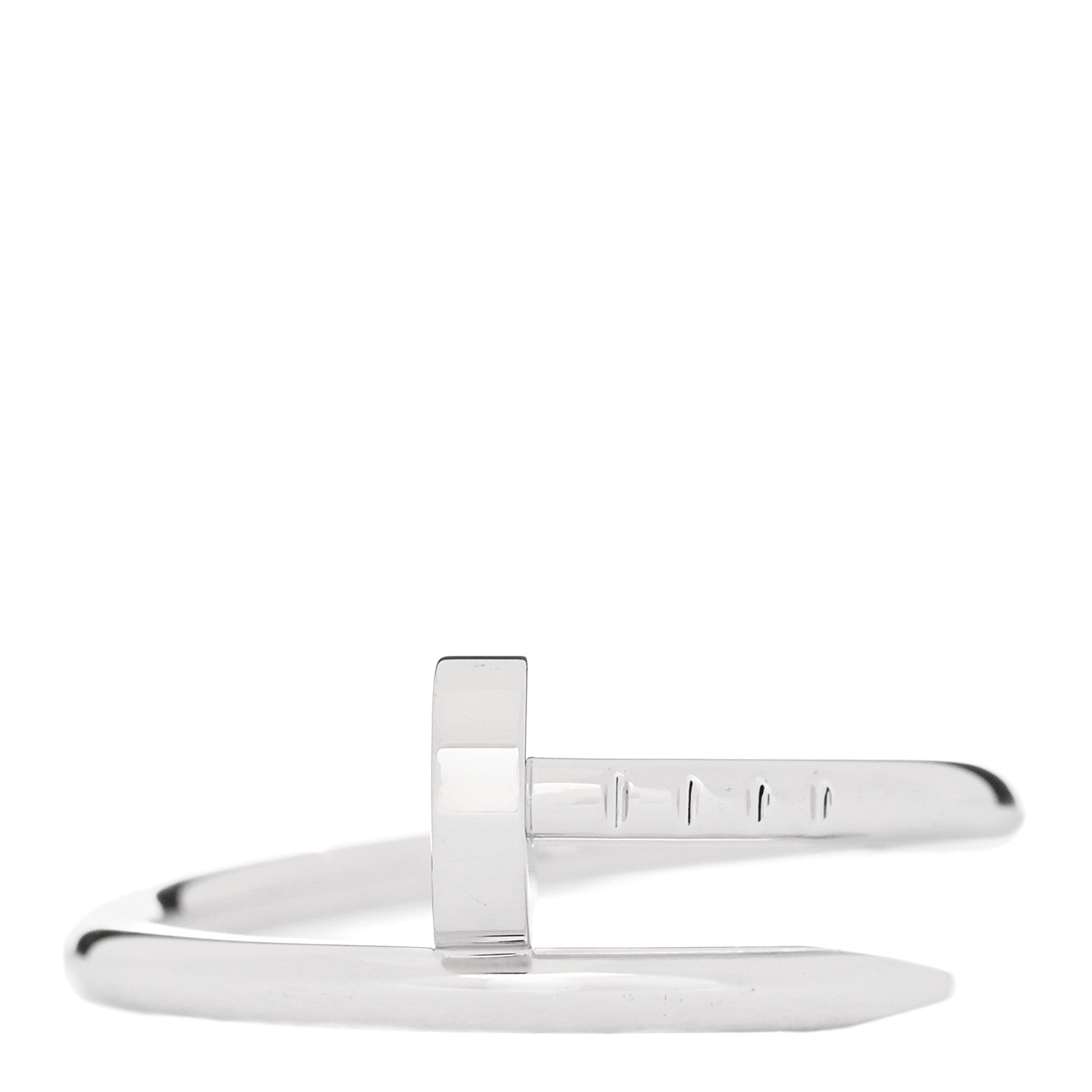 Cartier 18K White Gold Small Juste Un Clou Ring 50 5.25 1 of 5