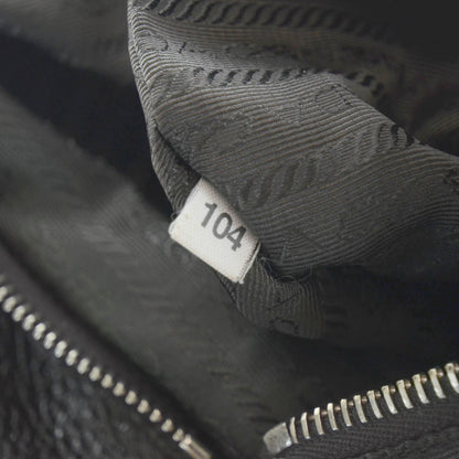 Prada Cervo Lux Chain Flap Hobo Ebano 10 of 10