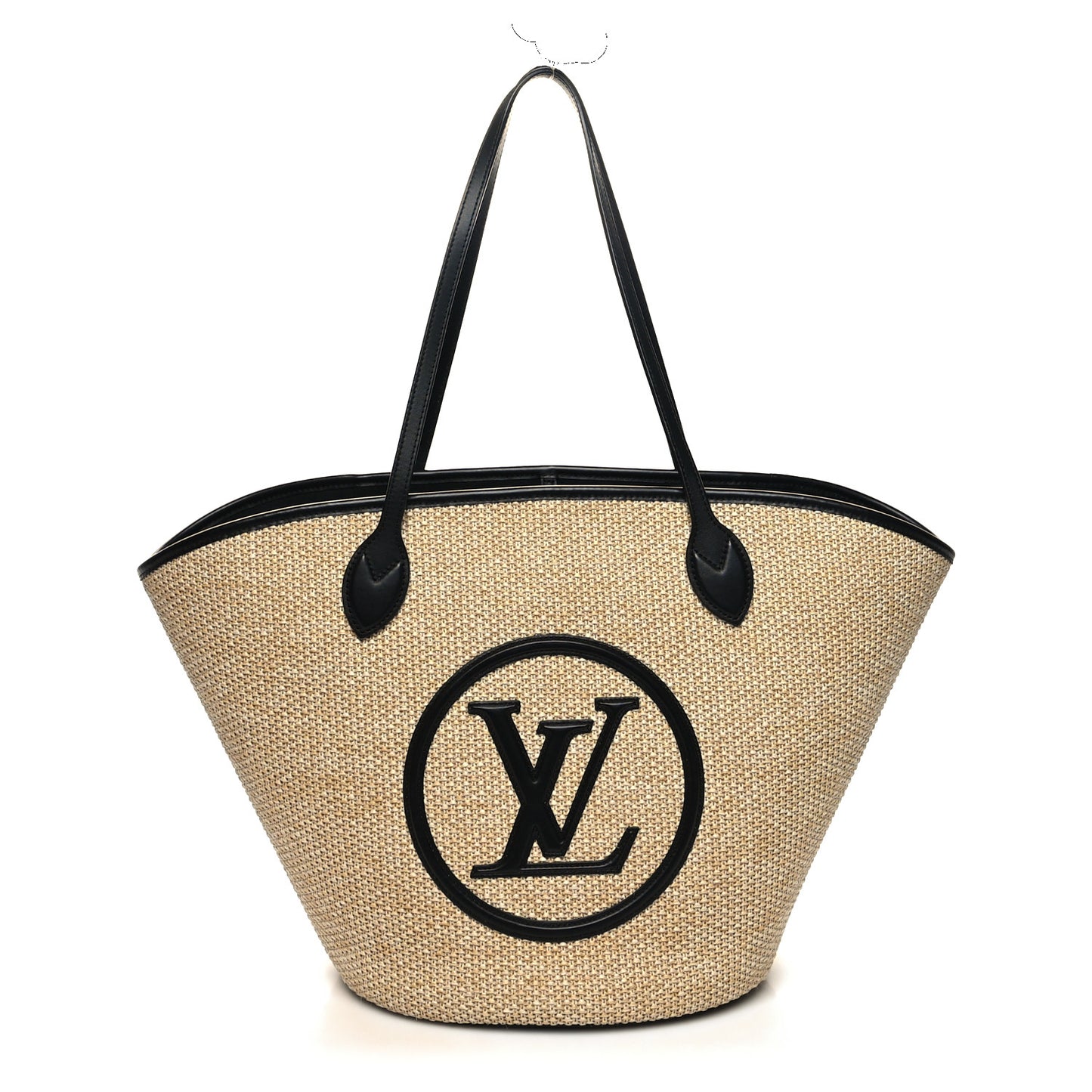 Raffia Saint Jacques Tote Black