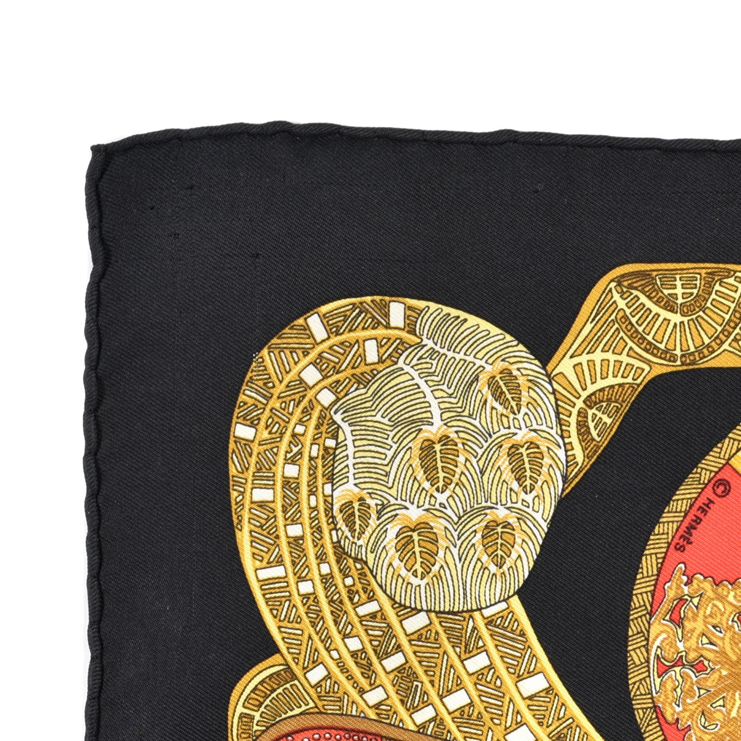 Hermes Silk Pocket Square 6 of 6