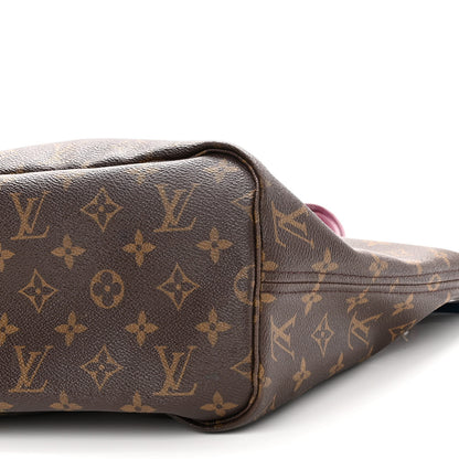 Louis Vuitton Monogram Totem Neverfull MM Magenta 9 of 12