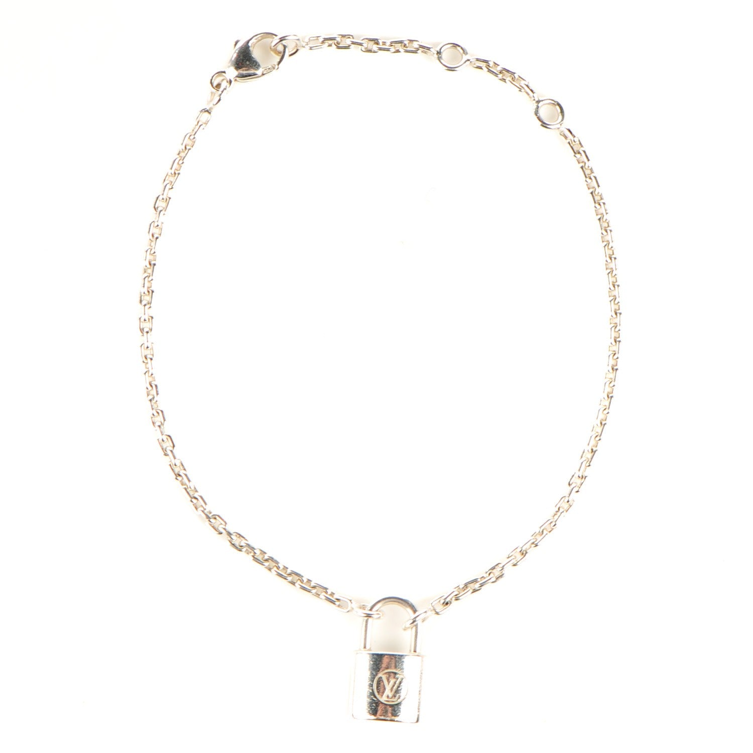 Louis Vuitton Sterling Silver Lockit Bracelet 1 of 5