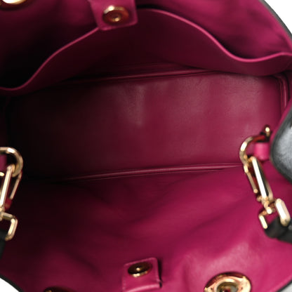Christian Dior Bullcalf Medium Diorissimo Tote Black Rose Indien 5 of 10