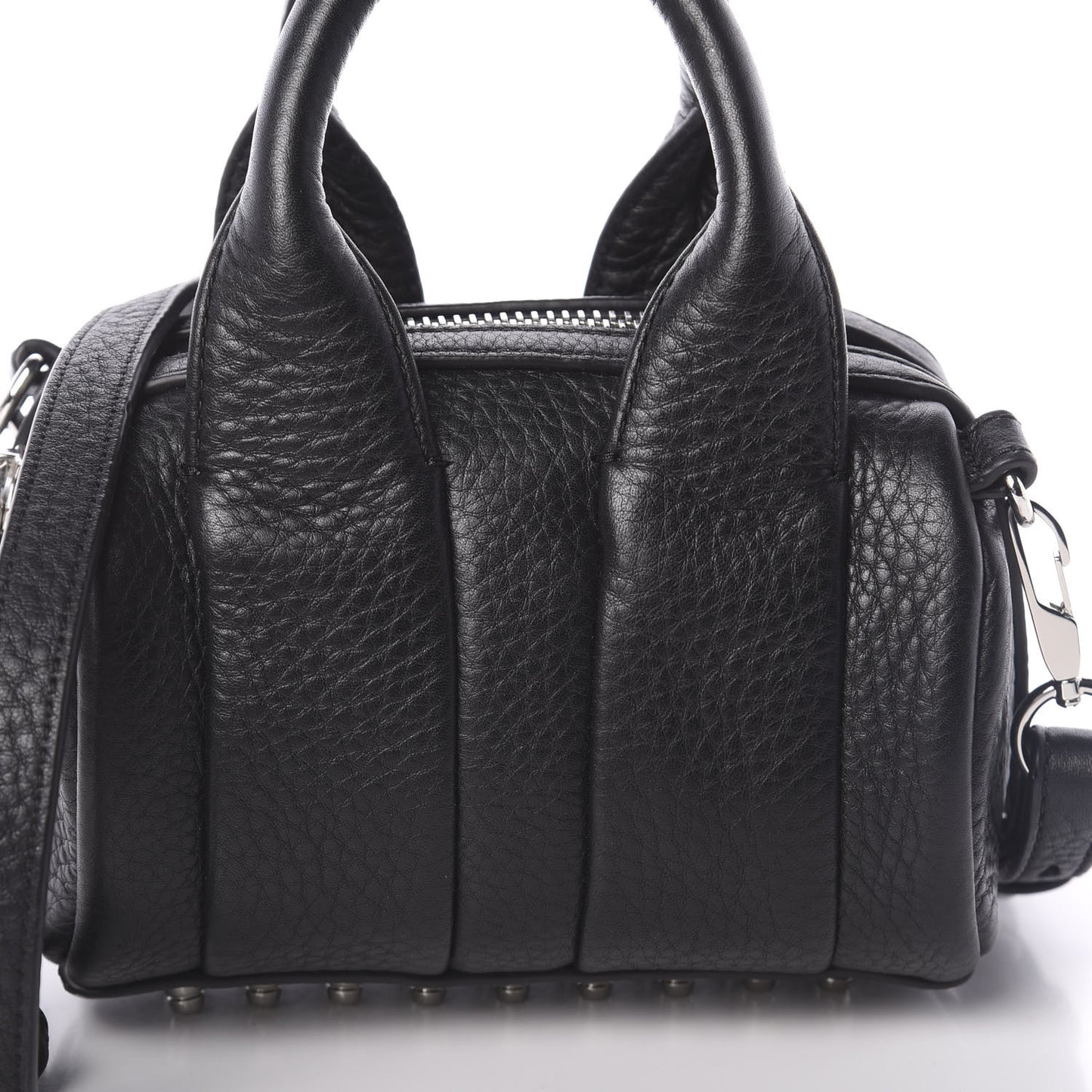 Pebbled Lambskin Baby Rockie Black Rhodium Hardware