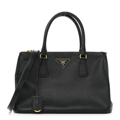 Prada Saffiano Medium Galleria Double Zip Tote Black 1 of 19