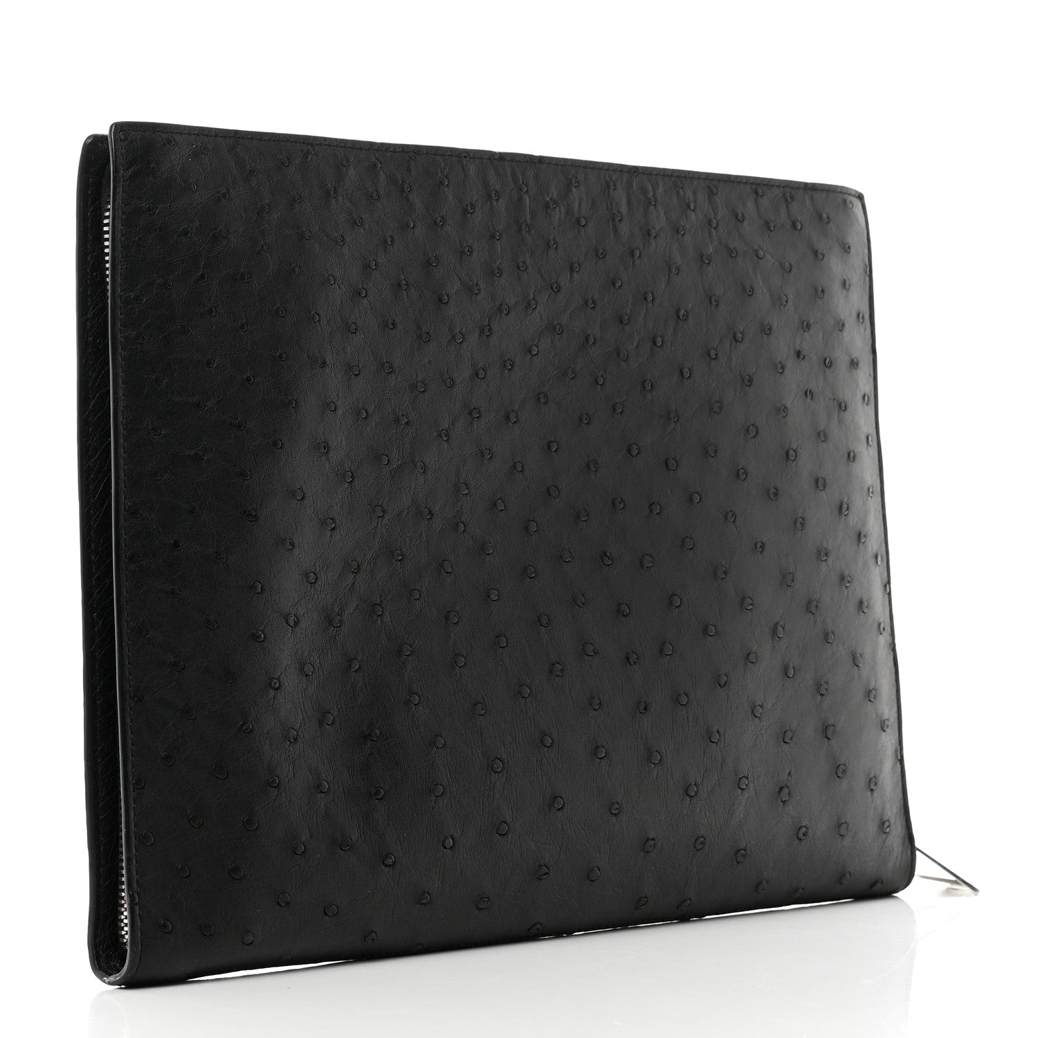 Bottega Veneta Ostrich Document Case Black 3 of 9