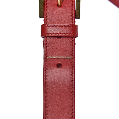 Saint Laurent Smooth Calfskin Medium Classic Monogram Universite Bag Red 8 of 20