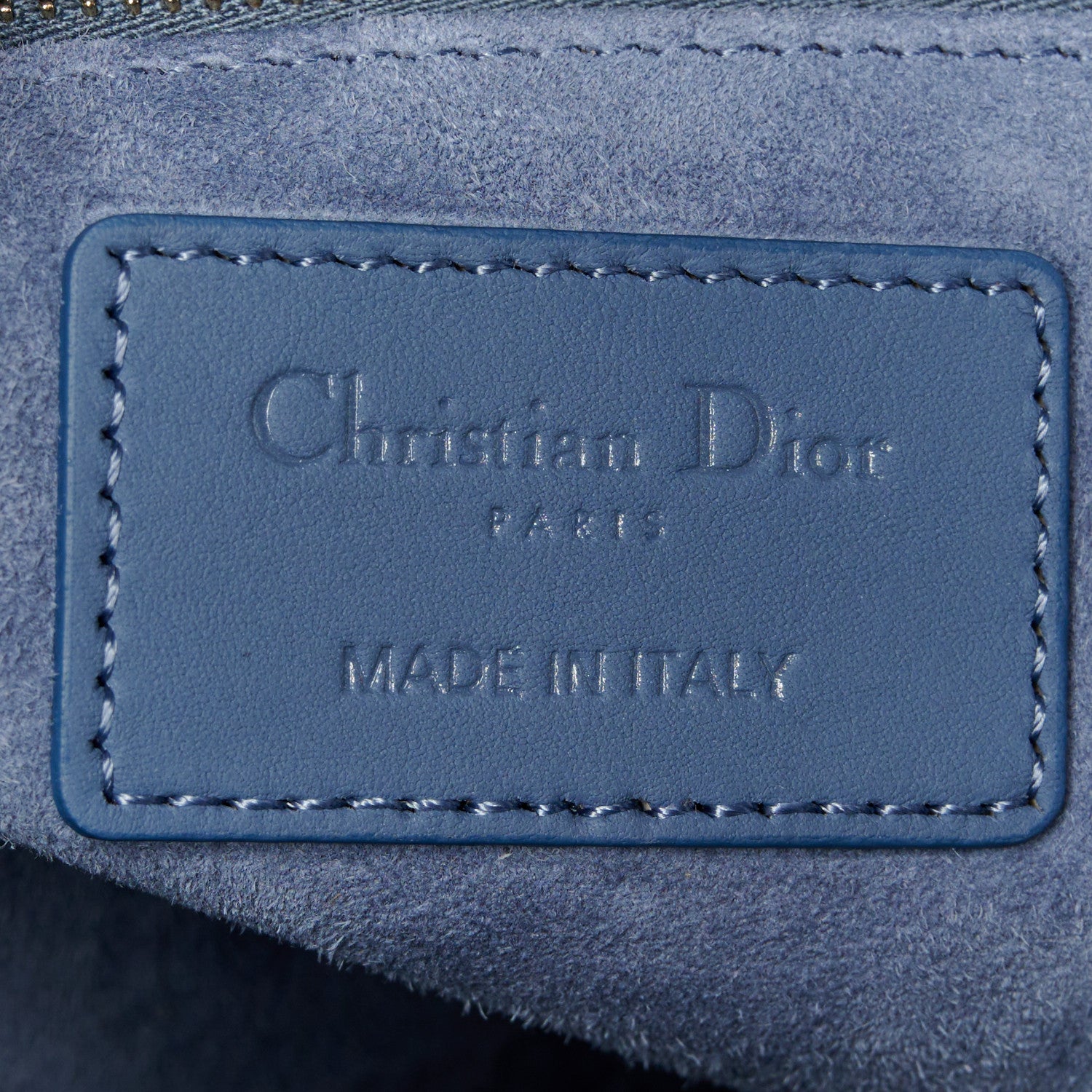 Christian Dior Ultra Matte Calfskin Cannage Large Lady Dior Blue 6 of 10