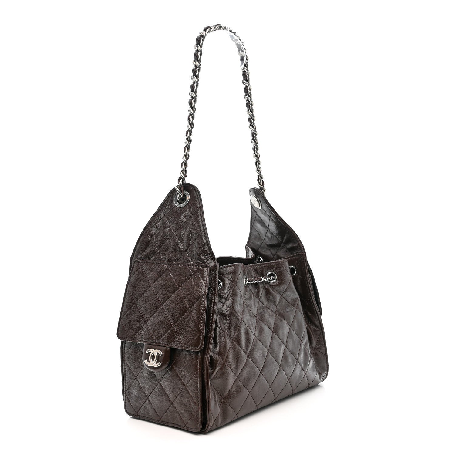 Chanel Caviar Quilted Small Chanel 25 Handbag Dark Brown 2 of 9