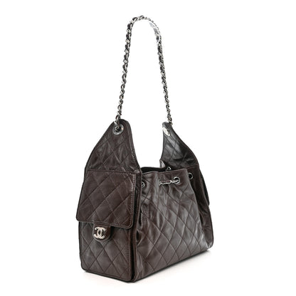 Chanel Caviar Quilted Small Chanel 25 Handbag Dark Brown 2 of 9
