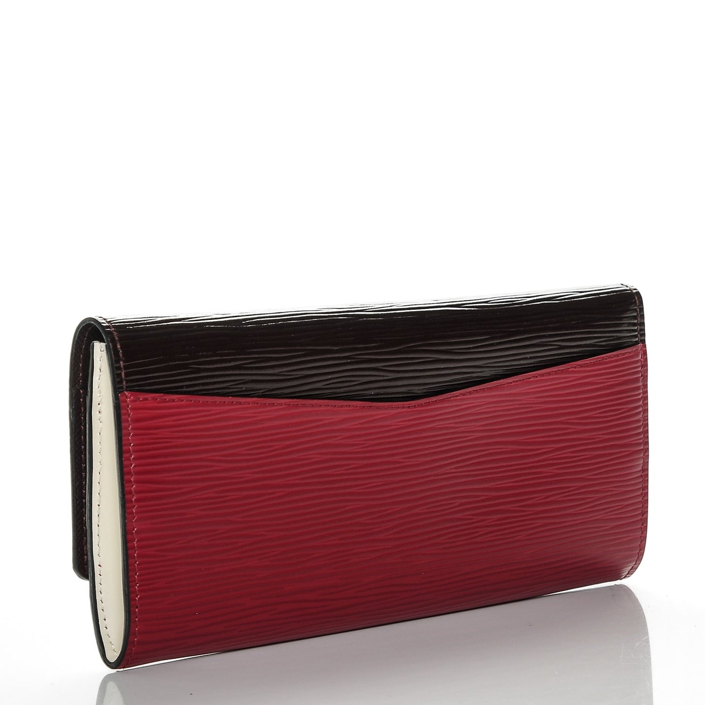 Electric Epi Flore Wallet Tri-Color Prune