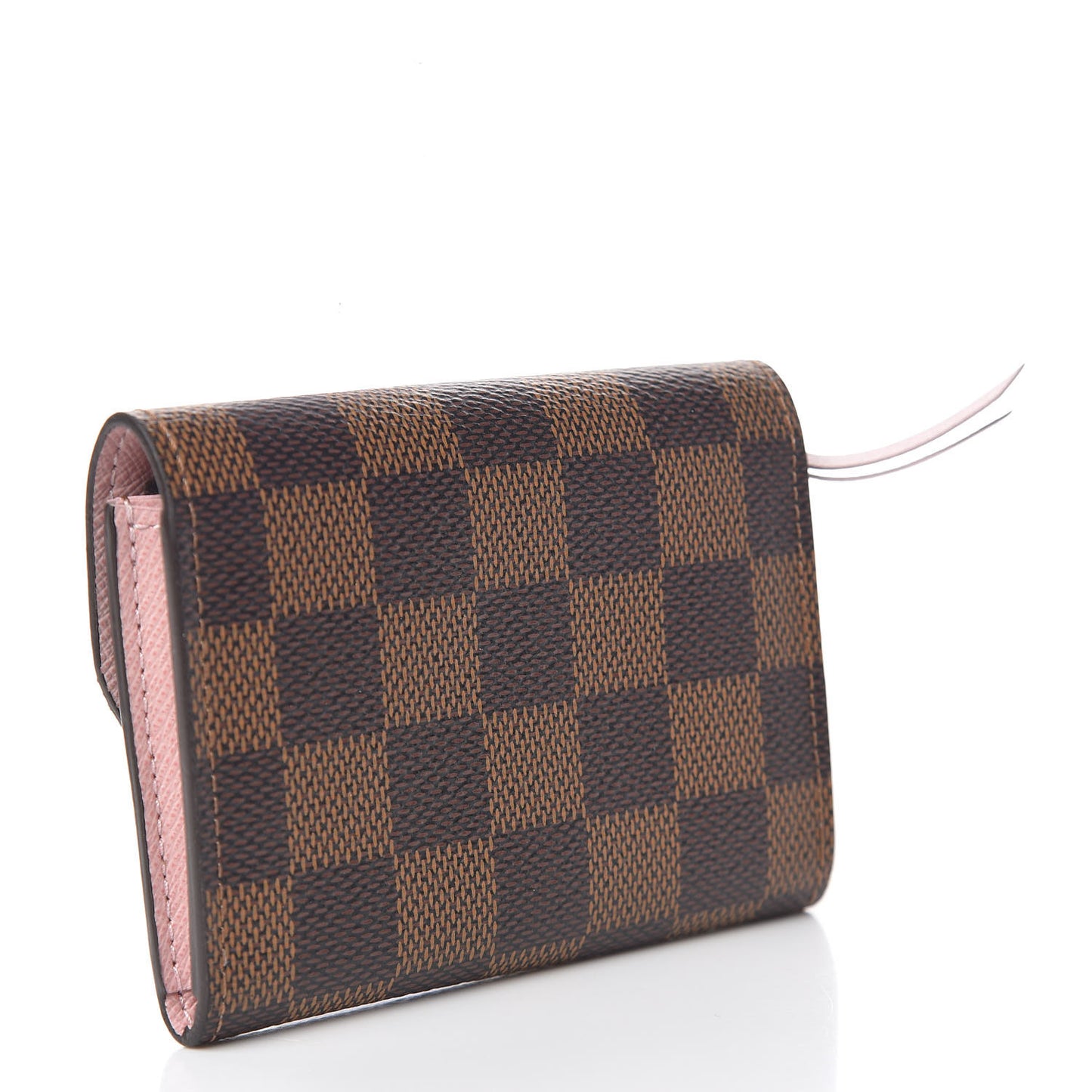 Damier Ebene Rosalie Coin Purse Rose Ballerine