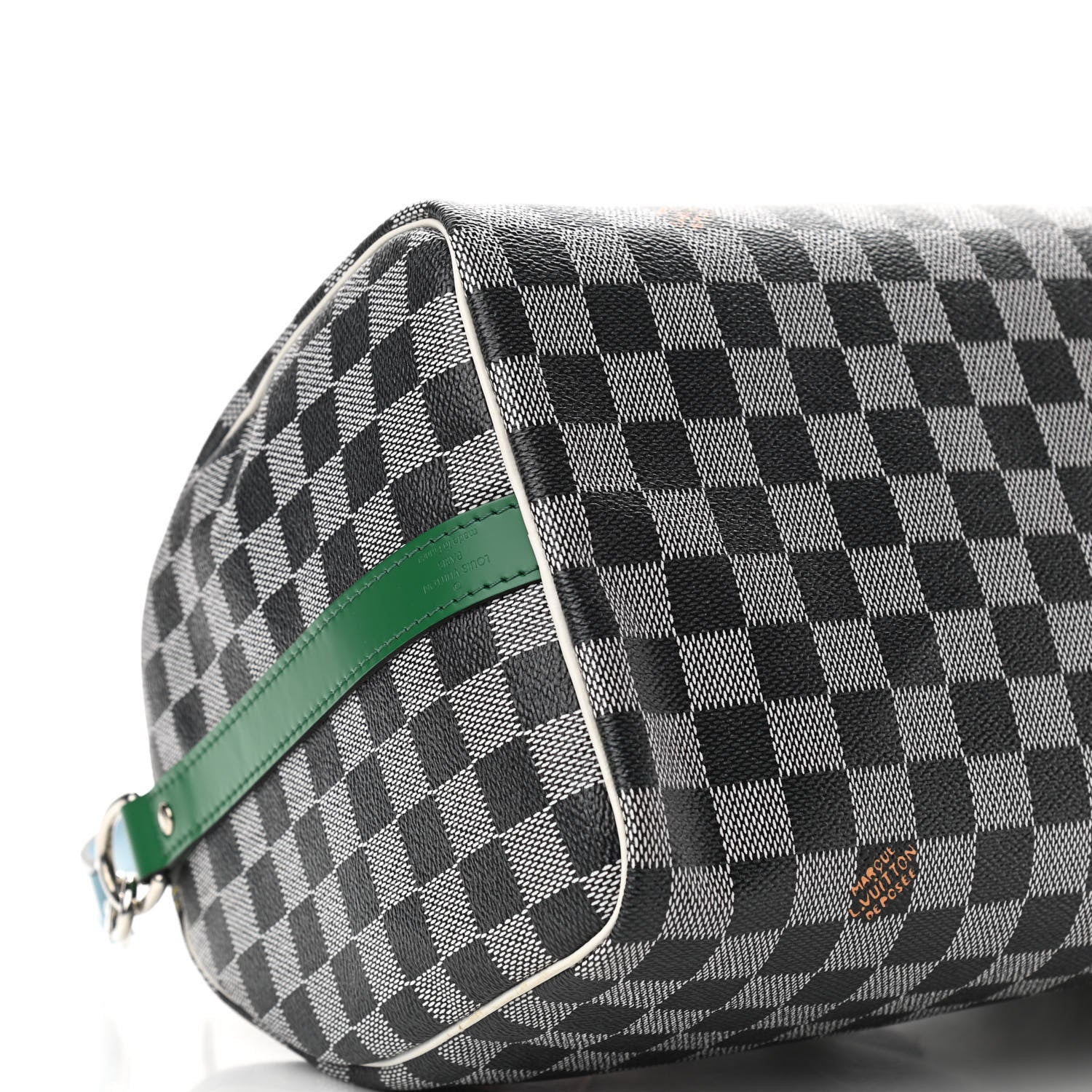Louis Vuitton Damier Speedy Bandouliere 30 Black White 9 of 10