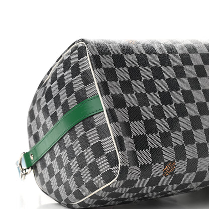 Louis Vuitton Damier Speedy Bandouliere 30 Black White 9 of 10
