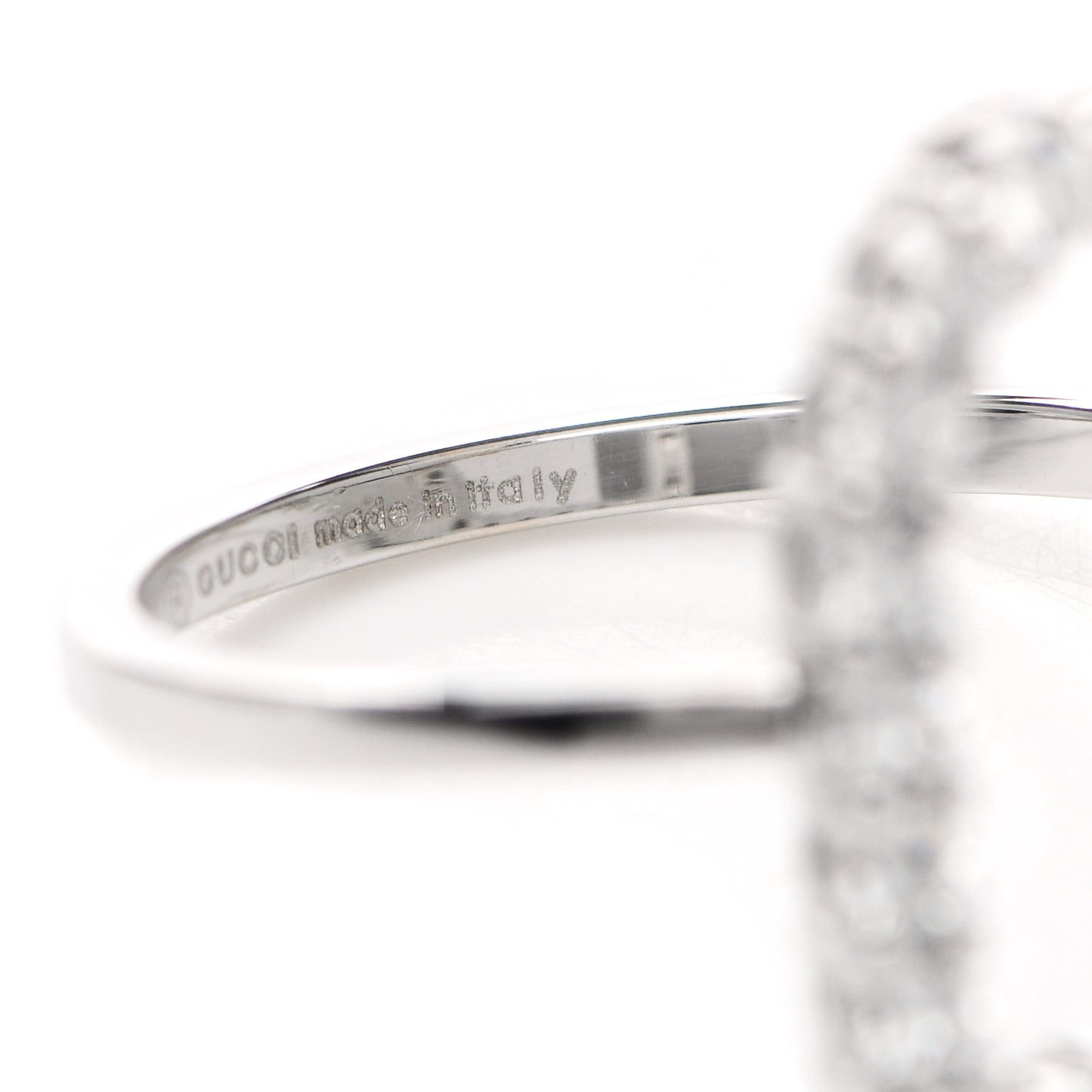 18K White Gold Diamond Heart Ring 50 5.5