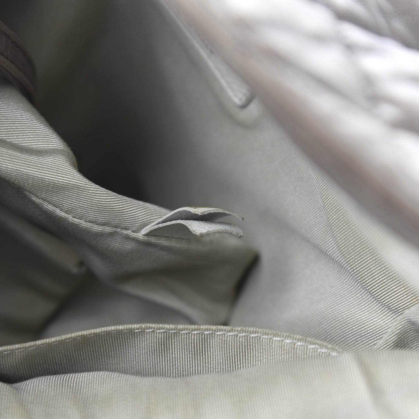 Washed Lambskin Chain Around Hobo Taupe