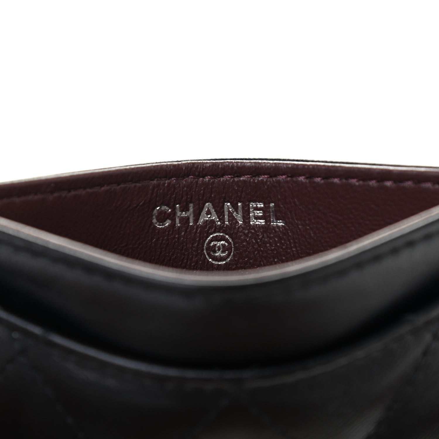 Chanel Lambskin Quilted Card Holder Black 6 of 8