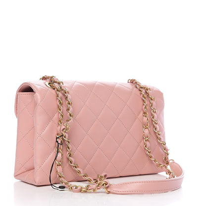 Chanel Calfskin Quilted Enchained Flap Light Pink 2 of 9