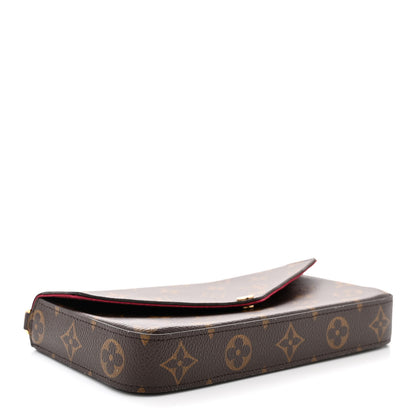 Louis Vuitton Monogram Pochette Felicie Chain Wallet Fuchsia 5 of 11