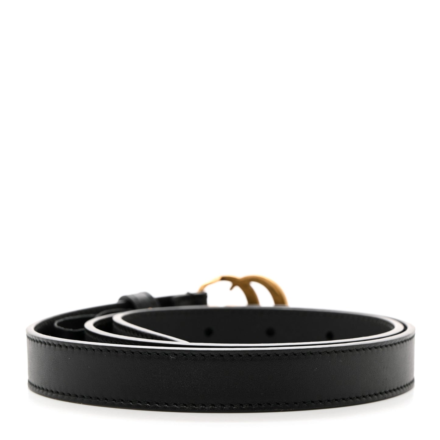 Calfskin Double G 20mm Belt 75 30 Black