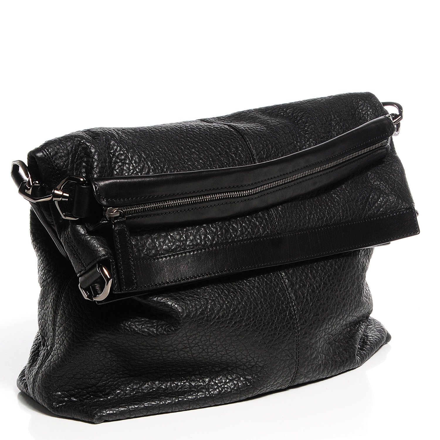 Givenchy Pebbled Calfskin Nightingale Messenger Black 3 of 7