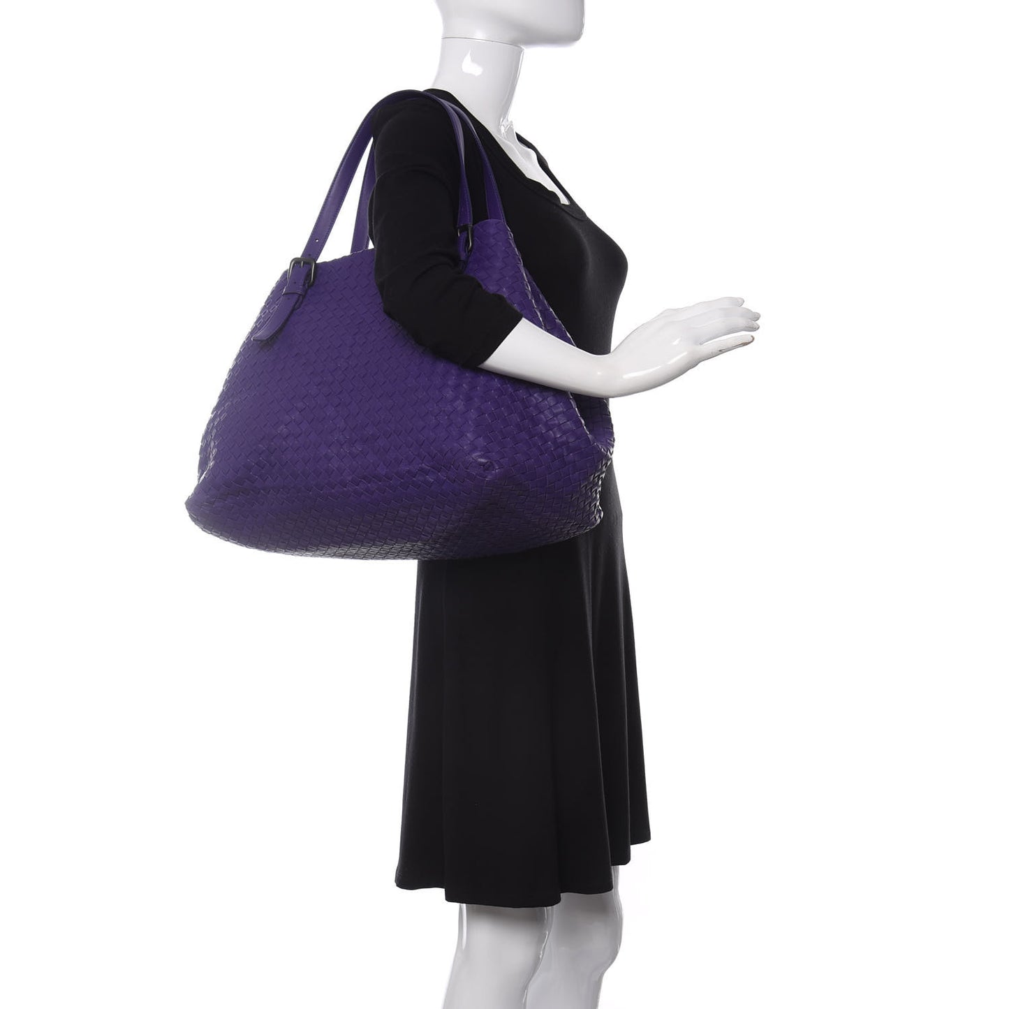 Nappa Intrecciato Large Seamless Tote Anemone