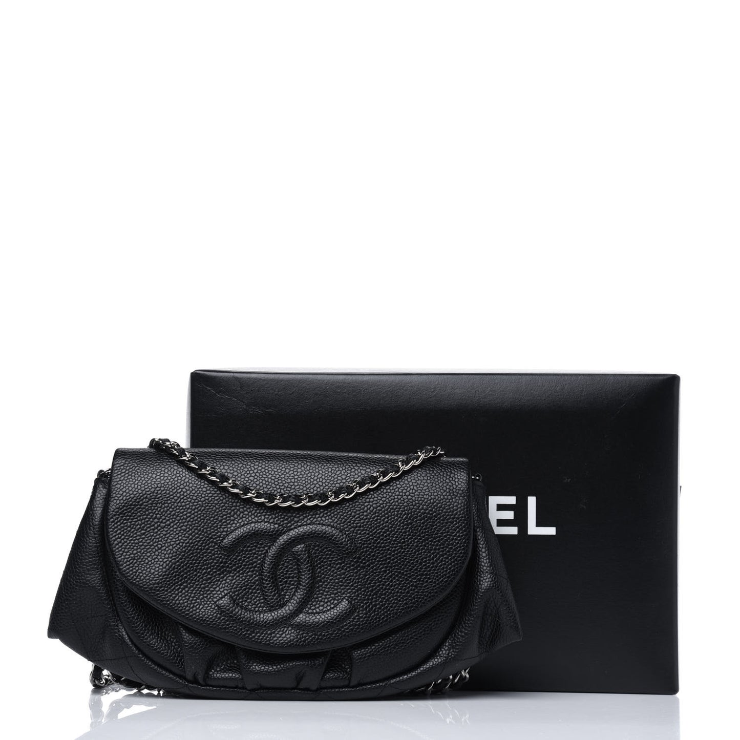 Caviar Half Moon Wallet On Chain WOC Black