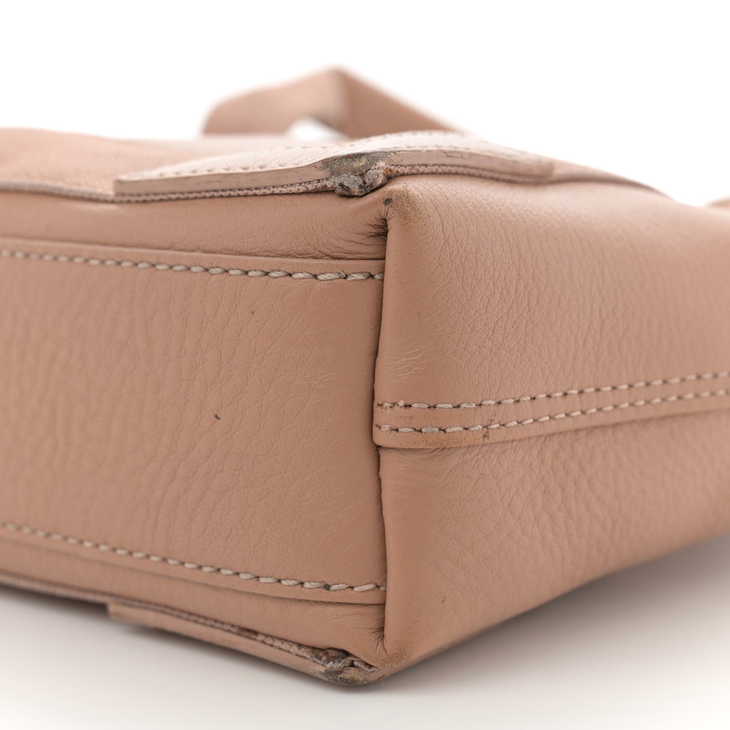 Nappa S Navy Cabas Beige Latte