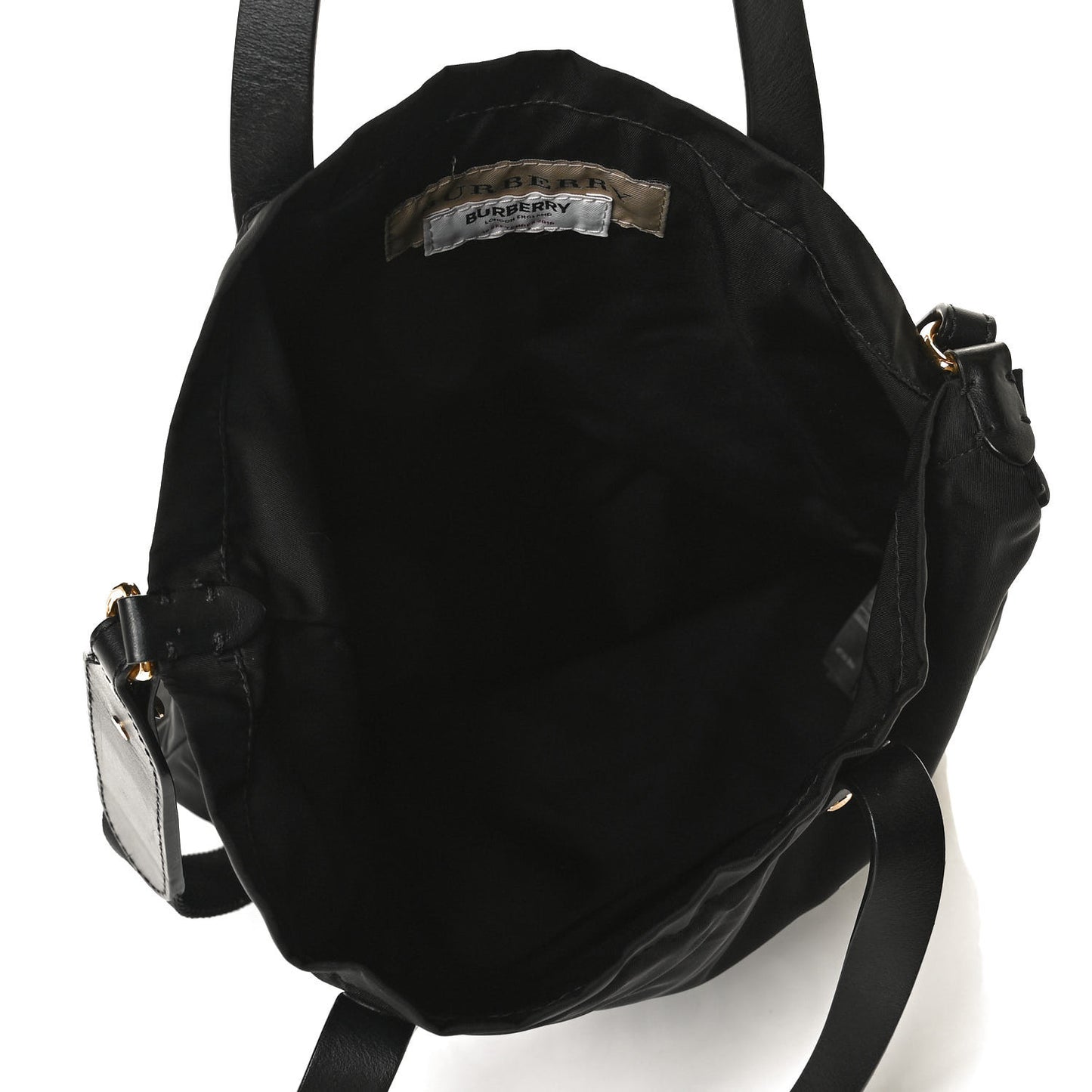 Nylon London England Print Logo Flat Tote Black