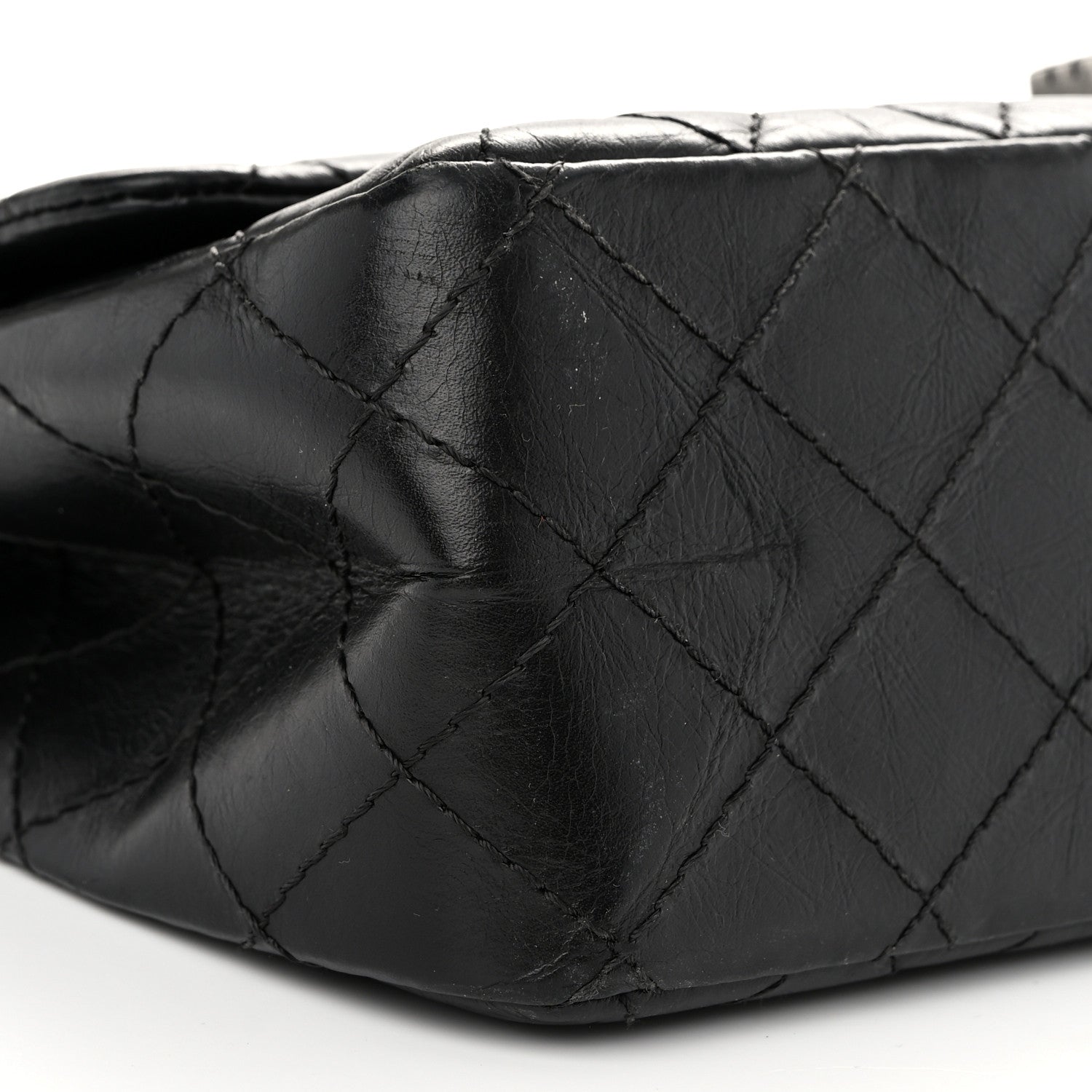 Chanel Aged Calfskin Quilted 2.55 Reissue 226 Flap Black 9 of 12