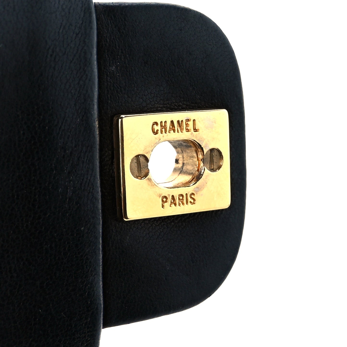 Lambskin Quilted Small Double Flap Black