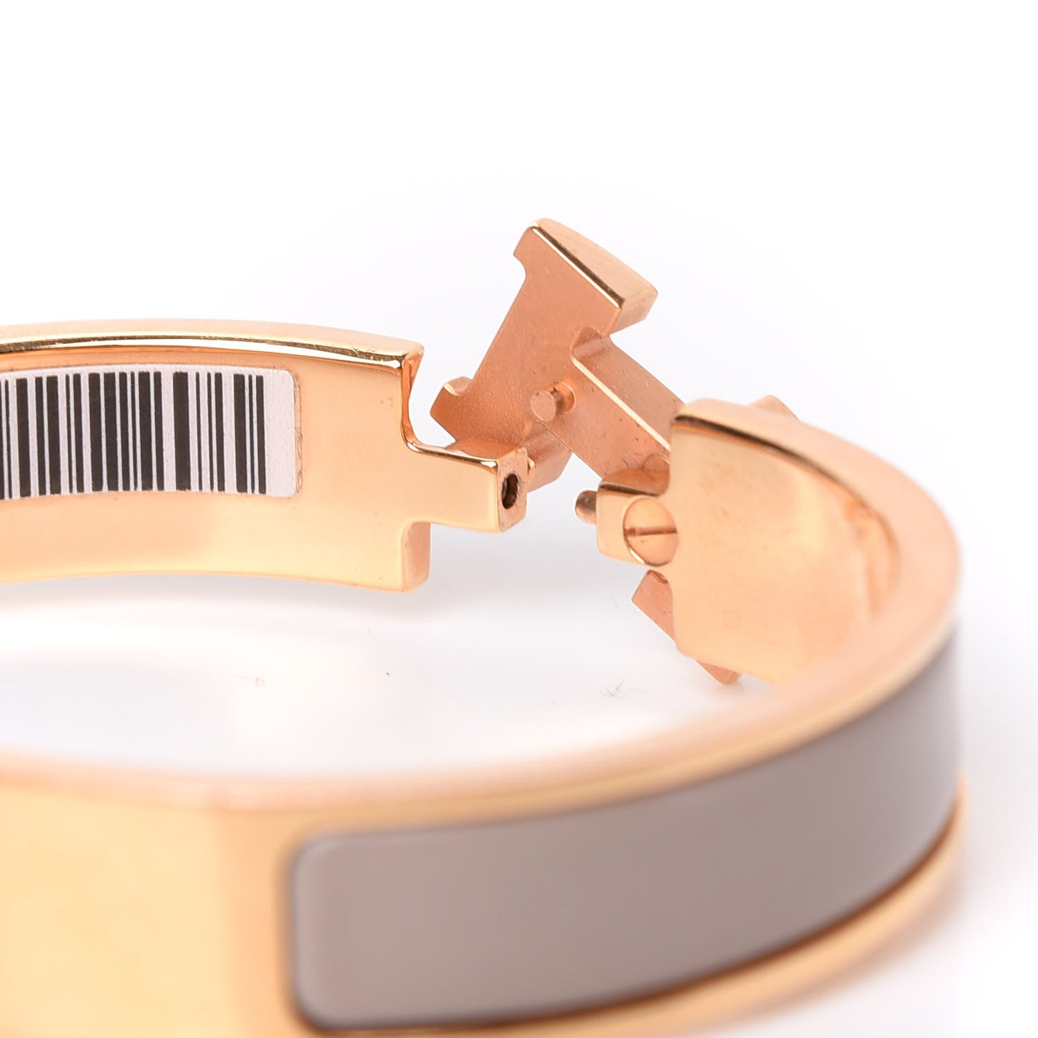 Hermes Enamel Clic Clac H Narrow Bracelet PM Marron Glace 5 of 6