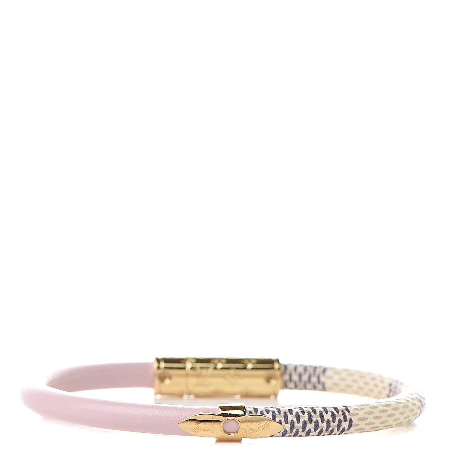 Louis Vuitton Damier Azur Daily Confidential Bracelet 17 Pink 1 of 5