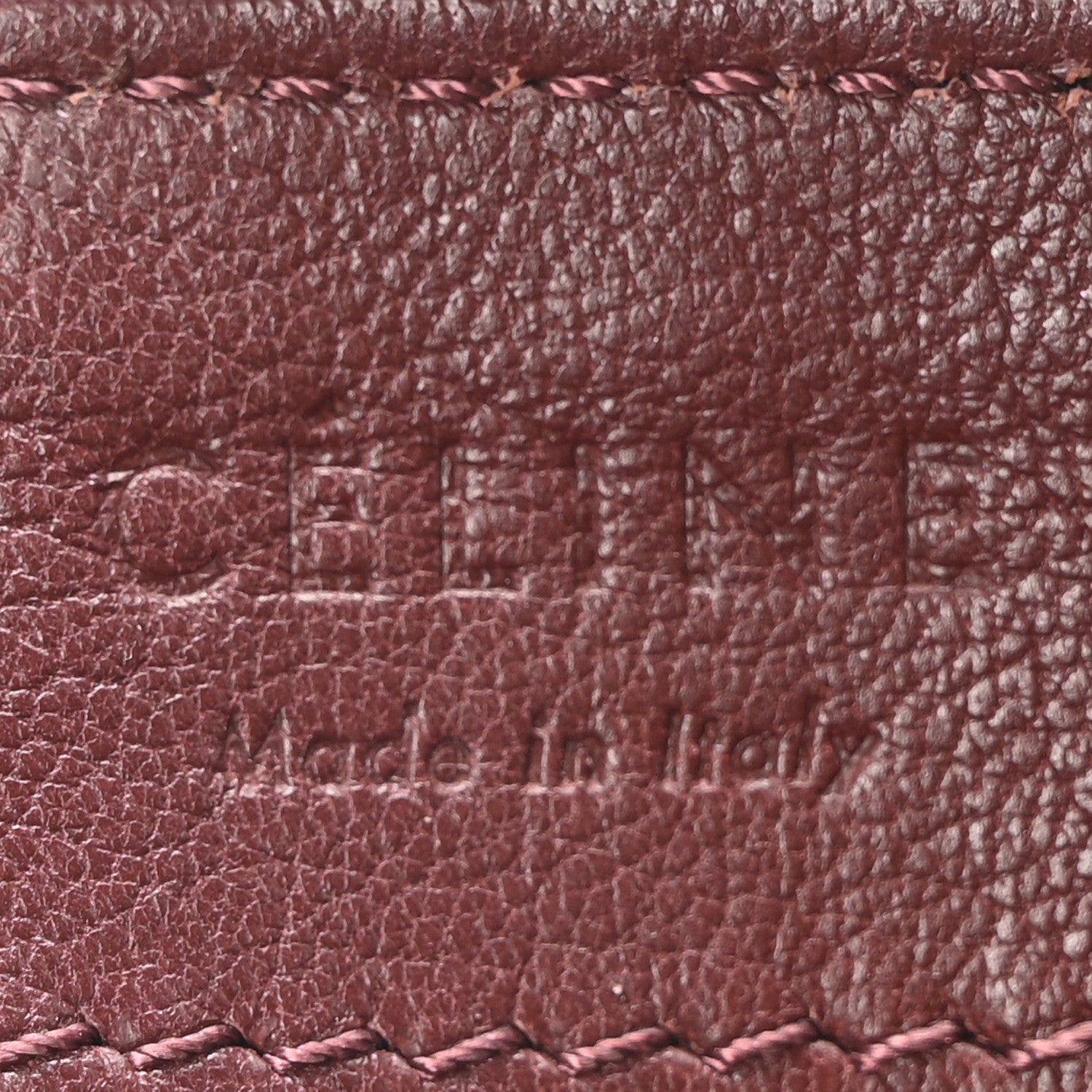 Celine Smooth Lambskin Small Trio Crossbody Bag Burgundy 6 of 9