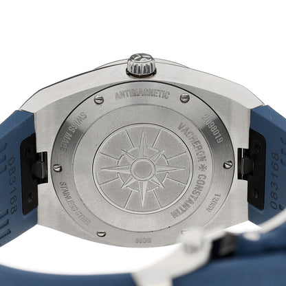 Vacheron Constantin Stainless Steel Rubber Diamond Bezel 33mm Overseas Quartz Watch Blue 1205V/100A-B590 4 of 7