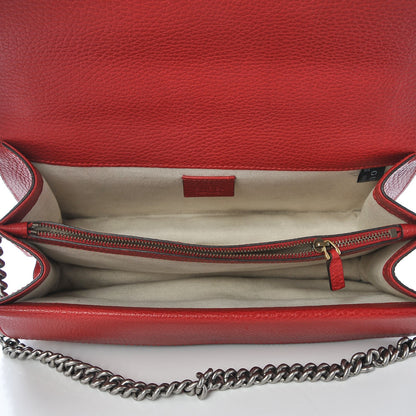 Gucci Dollar Calfskin Swarovski Crystal Small Dionysus Shoulder Bag Hibiscus Red 5 of 9
