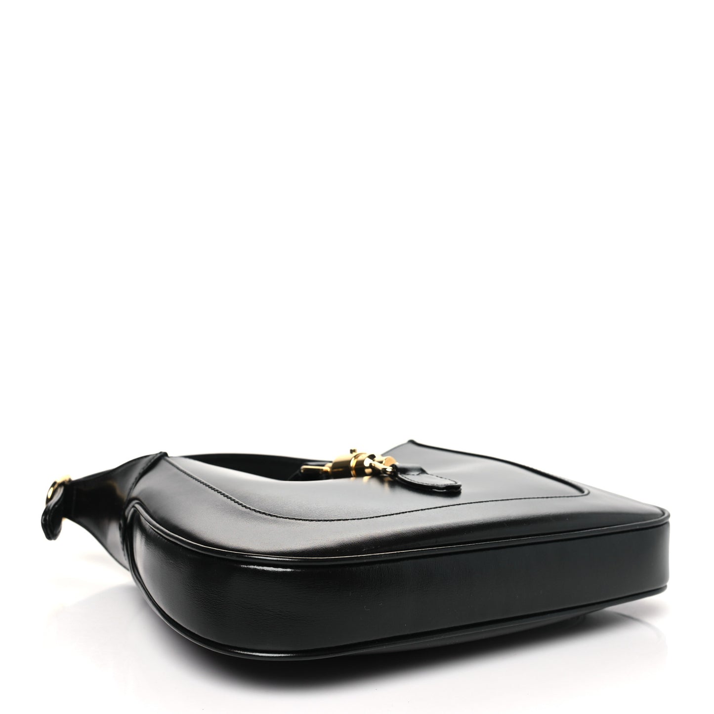Boarded Dyana Lux Calfskin Small Jackie 1961 Hobo Black
